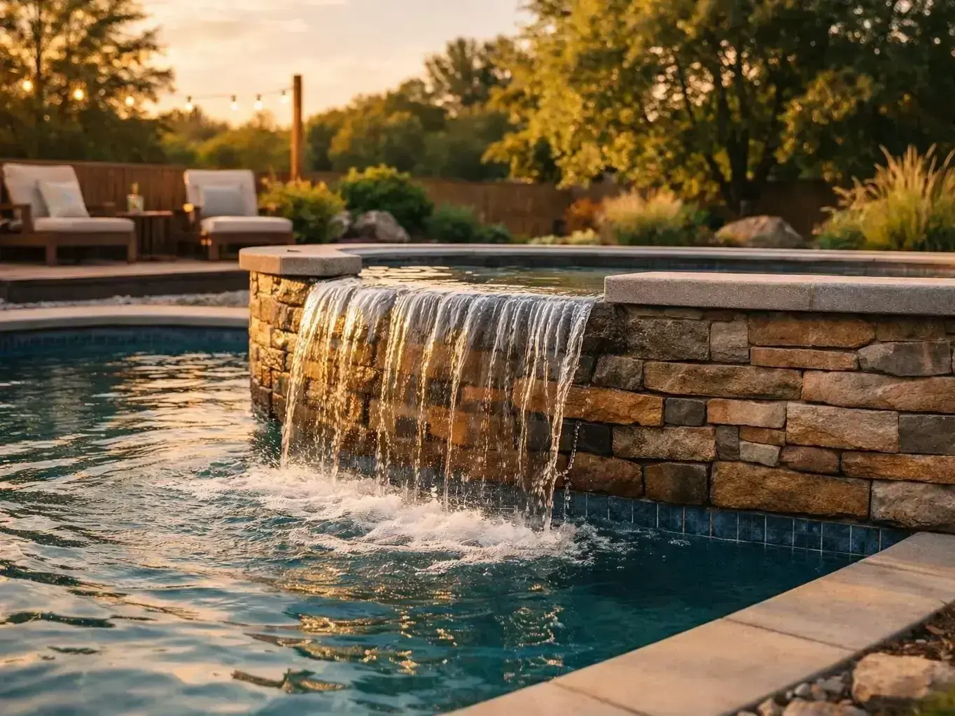 Professional Semi In-Ground Pools services by Trevi Pools and Spas in Calgary, Alberta &mdash; licensed Swimming Pool Builder provider